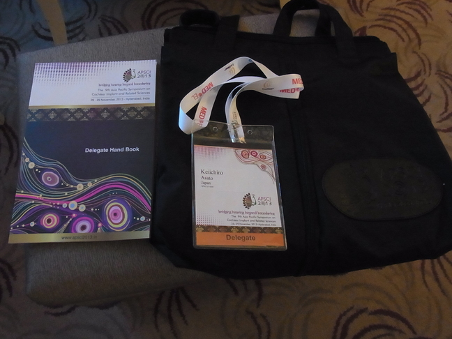 参加証と学会資料-apsci2013