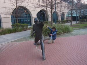 ヒューストンのダウンタウンで2