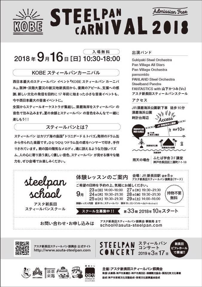 神戸スティールパンカーニバル2018ウラ