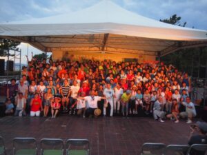 神戸スティールパンカーニバル2018参加者全員での集合写真